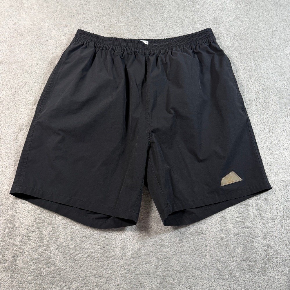 Salvage Public Honolulu Hawaii Shorts Mens Small Black Nylon Swim Beach